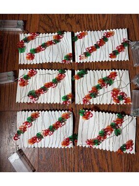 6 Sets Battery-Powered Christmas Lights w/ Candy Cane & Gift Box S27
